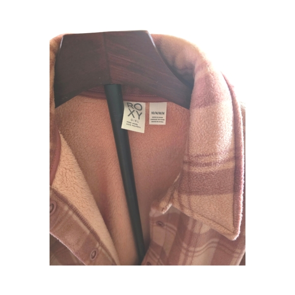 ROXY GIRLS  Ocean Quiet Zip-Up Fleece Size 10 NWT - Picture 3 of 5